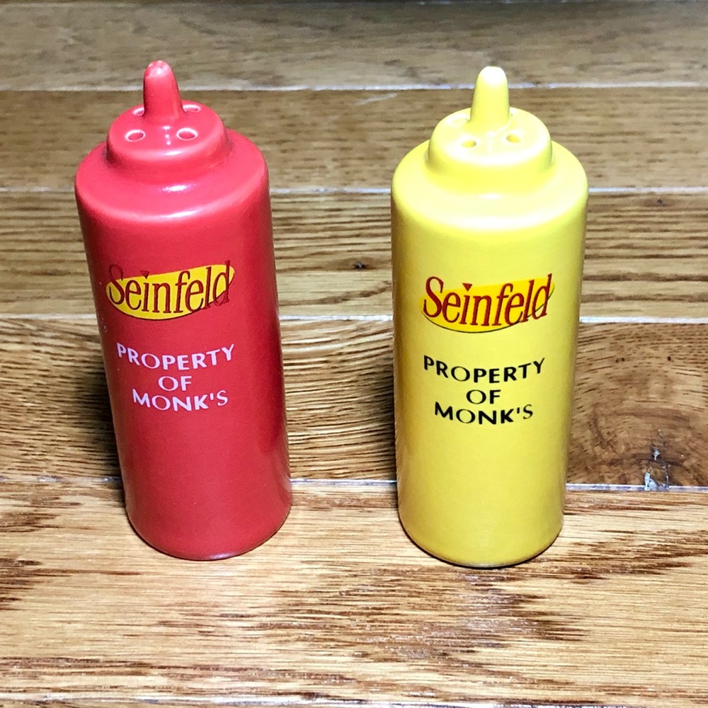 Seinfeld Property of Monk's Salt Pepper Shakers